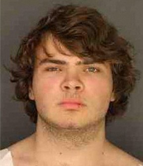 Photo courtesy of the Erie County District Attorney's Office shows Payton S. Gendron after being arraigned for killing 10 people and wounding three in a mass shooting at a grocery store in Buffalo, New York, on Saturday May 14, 2022.