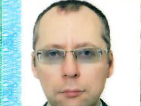 An image taken with permission from the passport photo page of Russian diplomat Boris Bondarev.