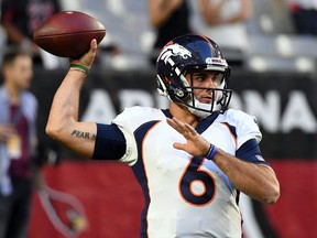 Former Denver Broncos quarterback Chad Kelly, now a member of the Toronto Argonauts, was able to take part in the team's rookie camp before a labour dispute shut down the team's full training camp,