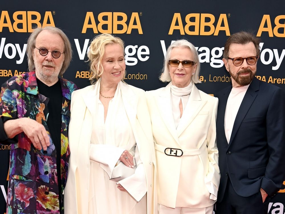 ABBA reunite for the first time in over 40 years at launch of ABBA ...