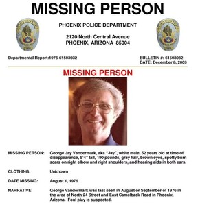 Is the body in the barrel George Jay Vanderwalk? PHOENIX PD