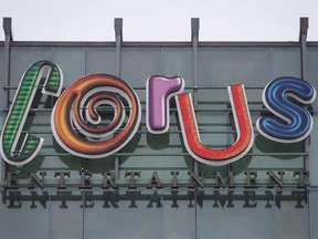 Corus Entertainment's headquarters is shown in Toronto on  Jan. 13, 2016.