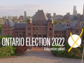 Ontario Election Panel with education reporter Jacquie Miller, Karen Brown, President of the Elementary Teachers' Federation of Ontario, Sue Gowans, parent education advocate and Charles Pascal, Professor Emeritus, University of Toronto.