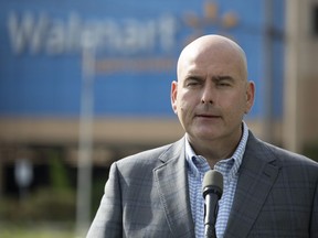Ontario Liberal Leader Steven Del Duca makes an announcement outside a big box store in Toronto on Wednesday, May 25, 2022. THE CANADIAN PRESS FILES