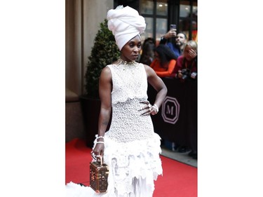 Cynthia Erivo arrives at the In America: An Anthology of Fashion themed Met Gala at the Metropolitan Museum of Art in New York City, May 2, 2022.