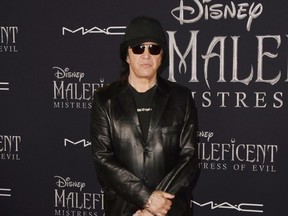 Gene Simmons attends the "Maleficent: Mistress of Evil" premiere in Los Angeles in October 2019.
