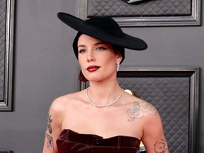 Halsey at the Grammy Awards April 2022 Getty