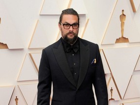 Jason Momoa attends the 94th Academy Awards in Los Angeles, March 27, 2022.