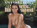 Kim Kardashian on the cover of the Sports Illustrated Swimsuit issue.