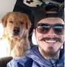 Brazilian influencer Jeff Koz and his beloved dog.