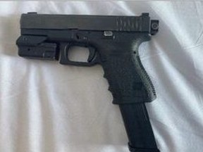 An image released by Toronto Police of a loaded Glock pistol allegedly seized during Project Tyga.