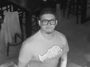 Investigators need help identifying a man who is suspected of punching another man at a midtown pool hall on March 8, 2022.