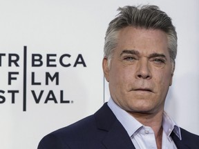 Actor Ray Liotta poses for a photo after arriving for the closing night screening of Goodfellas during the 2015 Tribeca Film Festival at Beacon Theatre on April 25, 2015 in New York.