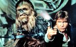 Peter Mayhew and Harrison Ford in Star Wars: Episode IV – A New Hope