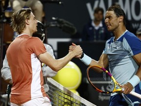 Tennis - ATP Masters 1000 - Italian Open - Foro Italico, Rome, Italy - May 12, 2022
Canada's Denis Shapovalov after winning his third round match against Spain's Rafael Nadal.