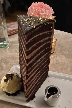 The king of cakes at LouixLouis at The St. Regis Toronto.