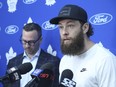 Jake Muzzin during the end of season press conference on Tuesday May 17, 2022.