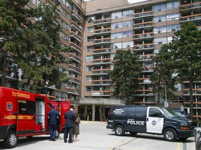 An eighth-floor fire at an apartment building located at Victoria Park Ave. and O’Connor Dr. left one person dead on Saturday, May 28, 2022.