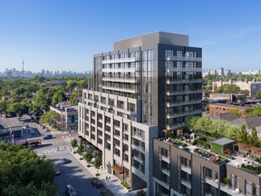 Taking what it calls “a warm approach to modern design,” Canderel says its 
new condo at 908 St. Clair will respect the privacy of surrounding homes.