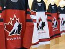 Hockey Canada jerseys.  