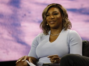 Serena Williams, professional tennis player, and businesswoman, speaks during the Bitcoin 2022 Conference at the Miami Beach Convention Center on April 7, 2022 in Miami, Florida.