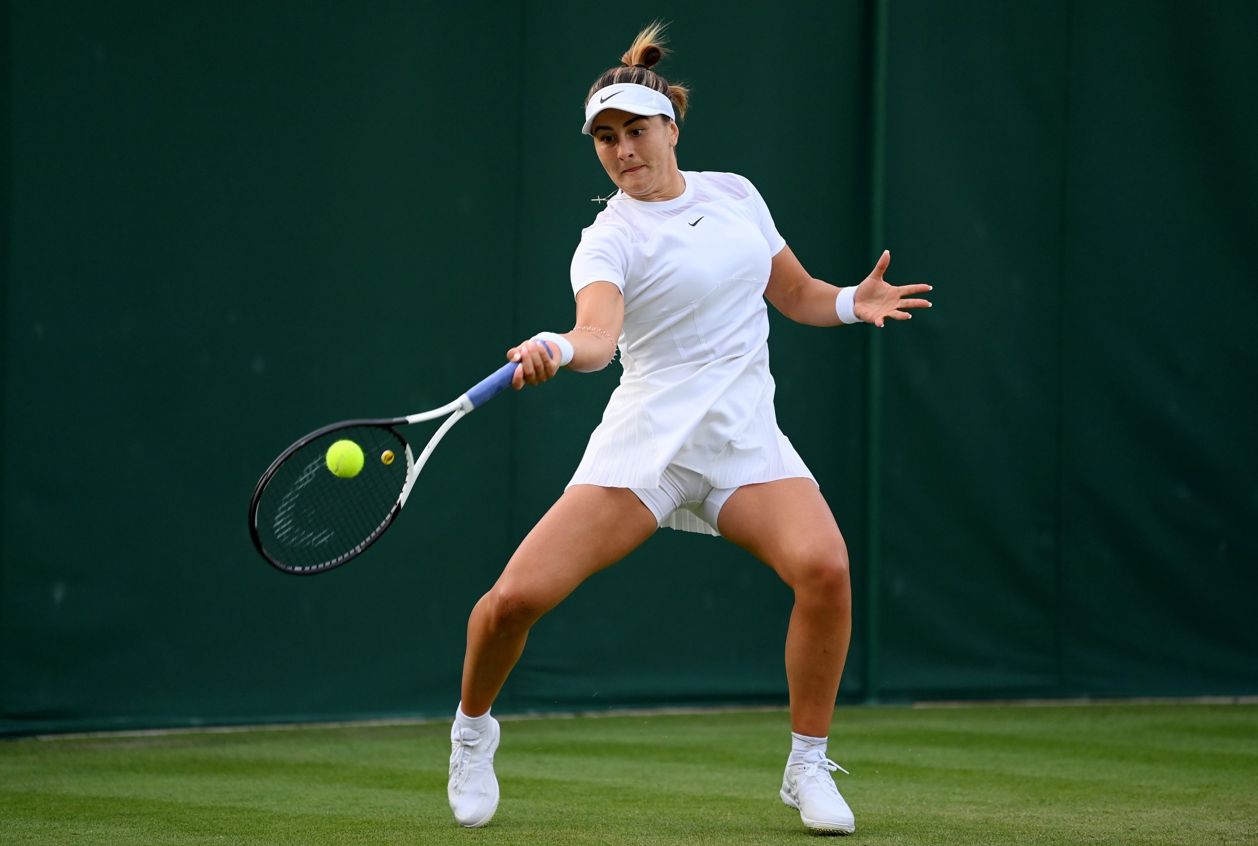 Andreescu happy to earn first main draw win at Wimbledon