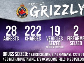 Project Grizzly stats. HAMILTON POLICE