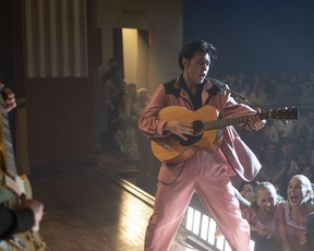 Austin Butler as Elvis Presley.