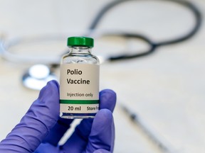 Poliomyelitis virus vaccine.