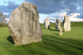 Avebury stone circle, the largest prehistoric stone circle in Britain and a World Heritage Site. Getty Images