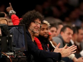 Howard Stern attends the game between the New York Knicks and the Cleveland Cavaliers  at Madison Square Garden on December 7, 2016 in New York City. (Photo by Elsa/Getty Images)