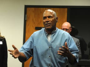 O.J. Simpson attends a parole hearing at Lovelock Correctional Center July 20, 2017 in Lovelock, Nevada. (Photo by Jason Bean-Pool/Getty Images)