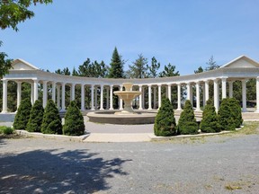 The Grotto Colonnade and Fountain is located at the Grotto of Our Lady of Lourdes in Greater Sudbury. (RUTH DEMIRDJIAN DUENCH)
