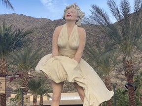 A giant statue of former Palm Springs resident Marilyn Monroe sits just off the downtown strip.