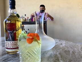 Mixologist Ulyssess makes me a “One Sun” during our class at Grand Solmar at Rancho San Lucas. Jane Stevenson/Toronto Sun