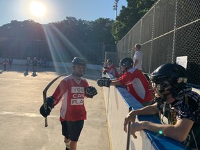 The All Abilities Division of the Withrow Park Ball Hockey League features 25 players, ages 12 to 55, who get the chance to shoot and score that many special needs players are denied. Their sweater logo proudly proclaims ‘You Can Play.’