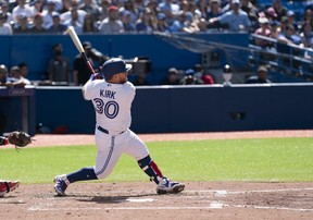 Red-hot Blue Jays catcher Alejandro Kirk slugged a home run in the win over the Twins on Saturday. USA TODAY SPORTS