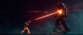 Buzz Lightyear and Zurg in a scene from Lightyear.