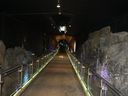 The entrance to the exhibit area at Science North in Greater Sudbury is cut through an underground rock tunnel. (RUTH DEMIRDJIAN DUENCH)
