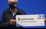 Bernard Boucher won just over $11 million from the April 30 Lotto 6/49 draw.