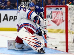 Lightning defeated Rangers to even East final Tampa Bay Lightning center Steven Stamkos (91) shot past New York Rangers goalkeeper Igor Shesterkin (31) in Game 4 of the Eastern Conference Finals of the Stanley Cup Playoffs at Amalie Arena.