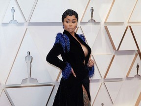 Blac Chyna appears on the Oscars red carpet in Los Angeles, Feb. 9 2020.