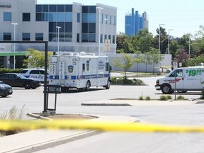 Peel Regional Police officers are investigating after two men were shot and killed early Sunday in a Brampton parking lot.