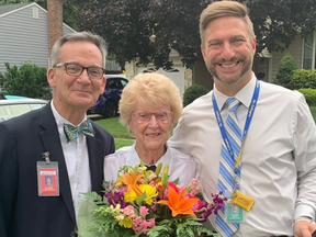 Claire Bauman, 94, retires after serving as a school crossing guard in New Jersey for 57 years.