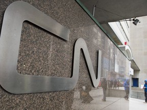 A man walks into central station next to CN headquarters in Montreal, Tuesday, Nov. 26, 2019.