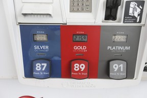 Gas prices at stations like this Pioneer at Main St. and Gerrard St. E. dropped by six cents per litre on Canada Day, July 1, 2022, with an additional five cents the following day thanks to Ontario tax cuts. Jack Boland