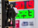 The price of gas is seen in Toronto, May 14, 2022. /Toronto Sun/Postmedia