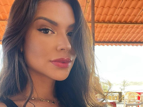 Gleycy Correia is pictured in a selfie posted on Instagram.
