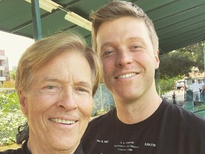 Jack Wagner and son Harrison Wagner, who was found dead in a Los Angeles parking lot on June 6, 2022.