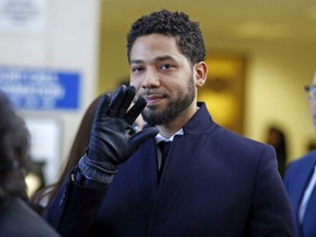 Jussie Smollett - Outside court - March 2019 - Getty